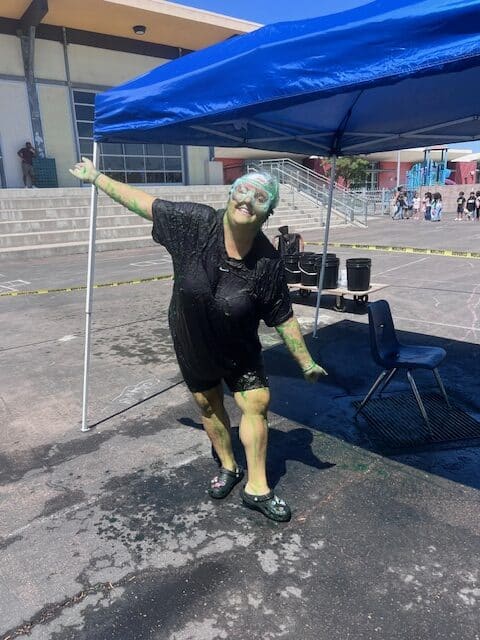 Brittany after being slimed
