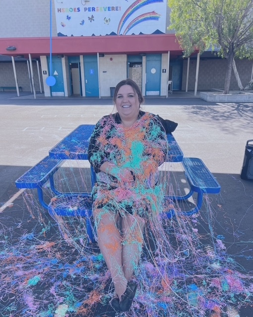 Brittany after being slimed
